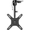 OEM Staffa da soffitto per TV da 14 a 42 pollici fino a 10 kg, regolabile in altezza, VESA 200x200 mm, montaggio a parete