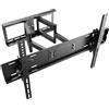 OEM Supporto universale da parete per TV a schermo piatto da 42 a 75 pollici, braccio curvo e orientabile, portata fino a 75 kg e VESA 600 (400) x 400 mm