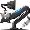 OEM VESA 75/100, 17-30 pollici, ruotabile a 180 gradi, supporto da scrivania con portata massima di 9 kg, TV LCD a LED, supporto per schermo, nero