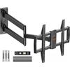 OEM Supporto da parete per TV ELIVED con braccio articolato extra lungo (813 mm) per la maggior parte dei televisori da 37-75 pollici fino a 45 kg; supporto da parete inclinabile, orientabile e girevole per TV con VESA max. 600 x 400 mm
