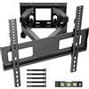 OEM Supporto da parete per TV da 23-70 pollici - Orientabile in orizzontale e in verticale - A doppio braccio - Fino a 45 kg - VESA 400x400 mm - Livella - Nastro adesivo - TV piatte e curve