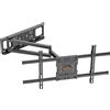 OEM Supporto universale per TV a schermo piatto con braccio estensibile liscio da 650 mm - Braccio orientabile in rotazione e inclinazione per TV piatte e curve da 32 a 70 pollici - Portata massima 35 kg - Attacco VESA 600x400 mm