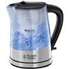 Russell Hobbs Bollitore Elettrico Purity 1 L 2200 W, Filtro Anticalcare Rimovibile, Riscaldamento Rapido, Avvolgicavo, Base Girevole 360°, Design Compatto Grigio - 22850-70