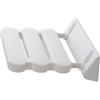 Feridras Comfort Sgabello Doccia a Ribalta, Bianco, 7x34x36 cm