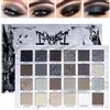 Katiluxiya 24 colori nero grigio smokey eyeshadow palette, shimmer High Pigmented Basic Eyeshadow Palette per Halloween