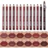 katiluxiya 12 Colors Lip Liner Set,12 Colors High Pigmented Natural Lip Makeup Soft Pencils Longwear Smooth Ultra Fine,Girls and Women Lipstick Pen Lip Sets for Daily/Travel/Party/Work. (01) (12, Set)