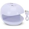 Garsent Mini Asciuga Unghie USB con Ventola Leggera 2 in 1 Aeratore Portatile per Smalto per Unghie per Smalto Normale - LED Senza Fili 8 W Asciugatura Ad Aria Fredda per Uso Domestico in Salone