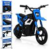 Moto Elettrica per Bambini 24V Motore 350W Ruote Gonfiabili Freno a Disco Sedile