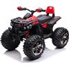Quad Elettrico per Bambini 12V ATV Off-Road 4 x 4 Motori 12v Batteria Potenziata