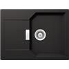 Schock Mand100Sagne, Lavello Manhatten D-100S, Montaggio ad Incasso Soprapiano Nero