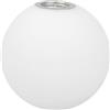 HAMPPLIES Paralume G9 per Lampadario Bianco Rotondo in Vetro Satinato | Diffusione Morbida della Luce, Stile Semplice Moderno, Pezzo Singolo, per Casa e Hall Hotel