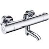 Kibath L457551 - Rubinetto termostatico per colonna doccia, con canale, cromato lucido