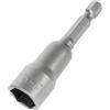 SENRISE Set di chiavi a bussola magnetiche con codolo esagonale da 13mm, per trapani, avvitatori e adattatori., grigio