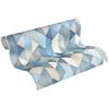 A.S. Création Carta da parati in tessuto non tessuto Scandinavian 2, 10,05 m x 0,53 m, blu, marrone, grigio, Made in Germany 367863 36786-3