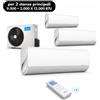 Midea Breezeless+ Trial Split 7,9 kW per 2 stanze principali 9.000 + 2.000 X 12.000 BTU