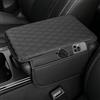 JAONLD Cuscino per Bracciolo Centrale Auto Copri Bracciolo Auto Nero Cuscino Console Centrale Auto Cuscino per Bracciolo Auto in Pelle Borsa di Stoccaggio per SUV,Camion,Auto