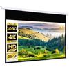 HOMCOM Telo Proiettore Motorizzato da 100 Pollici 4K HD Formato 16:9, Schermo Proiettore Motorizzato Elettrico con Telecomando, per Casa, Cinema, Ufficio, Home, Esterno, 247x7.5x168 cm, Bianco
