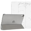 ProCase Cover iPad A16 11 Generazione 11 Pollici 2025/iPad 10 Generazione 10,9 Pollici 2022, Custodia A3354 A3355 A3356 A2696 A2757 A2777 Case Auto Sveglia/Sonno -Marmo Bianco