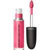 Mac Retro Matte Liquid Lipcolour Metallics Metallic Rose Tinta Labbra Finish Setoso e Metallico Lunga Tenuta 5 ml Applicatore