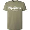 Pepe Jeans Original Stretch N Maglietta, Verde (Verde Militare), M Uomo, Verde (Verde Militare)., M
