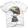 Full Metal Jacket Licenza Ufficiale Poster Allover Maglietta da Uomo (Bianca), Large