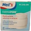 meds Med's Farmapore Medicazione Autoadesiva Striscia Con Cerotto 1 m x 4 cm