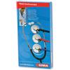 gima Fonendoscopio trad per adulti colore nero con lira colore nero confezione in scatola di cartone padiglione diametro 40mm campana diametro 20mm