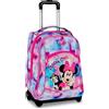 SEVEN Minnie Chic Touch Big Zaino Scuola 36 Litri con Trolley