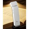 86lux Luce da Lettura, Luce da Lettura Ricaricabile, Luce LED Ultraleggera con 3 Colori Ambrati e Dimmerazione Continua per la Lettura Notturna per gli Amanti dei Libri, Bambini, Bianca