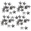 Cikonielf 200 Pezzi Rivetti Metallici Autoadesivi, Borchie a Stella con Artiglio, Nero Pistola, per Decorazione Fai da Te e Scrapbooking