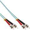 InLine 21289 Cavo Bretella Fibra Ottica Duplex, ST/ST, 50/125µm, OM3, 2M Nero