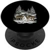 Wolf Wildlife Forest Mountains Outdoor G Lupo Pack Foresta Alberi Wildlife Natura Outdoor Graphic PopSockets PopGrip Adesivo