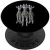 Cool 3 Hip Hop Trio Street Gold Chain Fu Giraffe Rap Old School Retro Streetwear anni '80 '90 Tre PopSockets PopGrip Adesivo