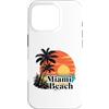 Miami Beach Florida Surfing Surf Ocean V Custodia per iPhone 16 Pro Miami Spiaggia