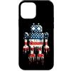 Paint Dripping Patriotic 4th of July US Custodia per iPhone 12 mini Robot Robotica Ingegnere Bandiera Americana USA Drip Graffiti