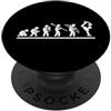Figure And Ice Skating Gifts For Girls Pattinaggio su ghiaccio Evoluzione Donne Divertente Pattinatore Figura PopSockets PopGrip Adesivo
