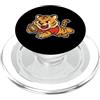 tiger rugby fierce mascot diving cartoon Tigre Rugby tuffo Cartone PopSockets PopGrip per MagSafe