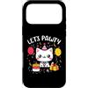 Lets Pawty Birthday Gifts For Girl and B Custodia per iPhone 17 Pro Max Let's Pawty Camicie Carino Gatto Gattino Pawty Ragazze Ragazzi Compleanno