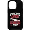 True Crime Merch for Investigative Crime Custodia per iPhone 13 Pro Esperto forense dalla nascita 2007 Compleanno a tema crimine vero