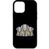Cool 3 Hip Hop Trio Street Gold Chain Fu Custodia per iPhone 12 mini Elefante Rap Old School Retro Streetwear 80s 90s Tre