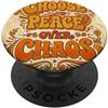 Guaripete Scegli la pace sul caos Retro Salute mentale PopSockets PopGrip Adesivo