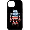 Paint Dripping Patriotic 4th of July US Custodia per iPhone 13 Robot Robotica Ingegnere Bandiera Americana USA Drip Graffiti
