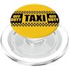 CAB DRIVER TAXI FUN COSTUME APPAREL TAXI OFF DUTY SEGNO GIALLO TAXI CAB COSTUME PopSockets PopGrip per MagSafe