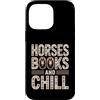 Equestrian Reading Horses Lovers Custodia per iPhone 14 Pro Max Cavalli Libri E Chill Equestre Lettura Amante