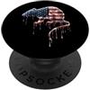 Paint Dripping Patriotic 4th of July US Topo Ratto Bandiera Americana USA Drip Graffiti Amante PopSockets PopGrip Adesivo