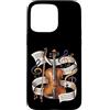 Violin Designs Custodia per iPhone 15 Pro Max Spartito Violino Orchestra Classica