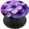 Floral Aesthetic Flower Botanical Gifts Fiori Viola Profondo Fiori Floreali PopSockets PopGrip Adesivo