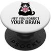 Antisocial Cat Attitude Gatto Sarcastico Antisociale Introverso Stanco Di Persone Stupide PopSockets PopGrip Adesivo