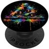 Jeff Hobrath DJ Rave EDM Music Festival DJ e giradischi Paint Splash Art PopSockets PopGrip Adesivo