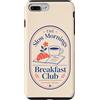 Sunday Line Studio Custodia per iPhone 7 Plus/8 Plus Slow Mornings Colazione Club Brunch Croissant al caffè